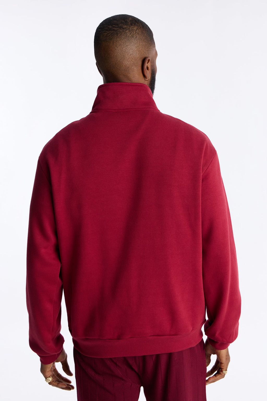 Built For Success Quarter Zip Sweatshirt - Burgundy - image 4