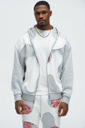 Tyson Champion Oversized Zip Hoodie - Heather/Combo - image 1
