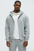 Aim For The Stars Zip Hoodie - Grey - image 1