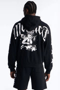Menace Sent Embroidery Hoodie - Black - image 1