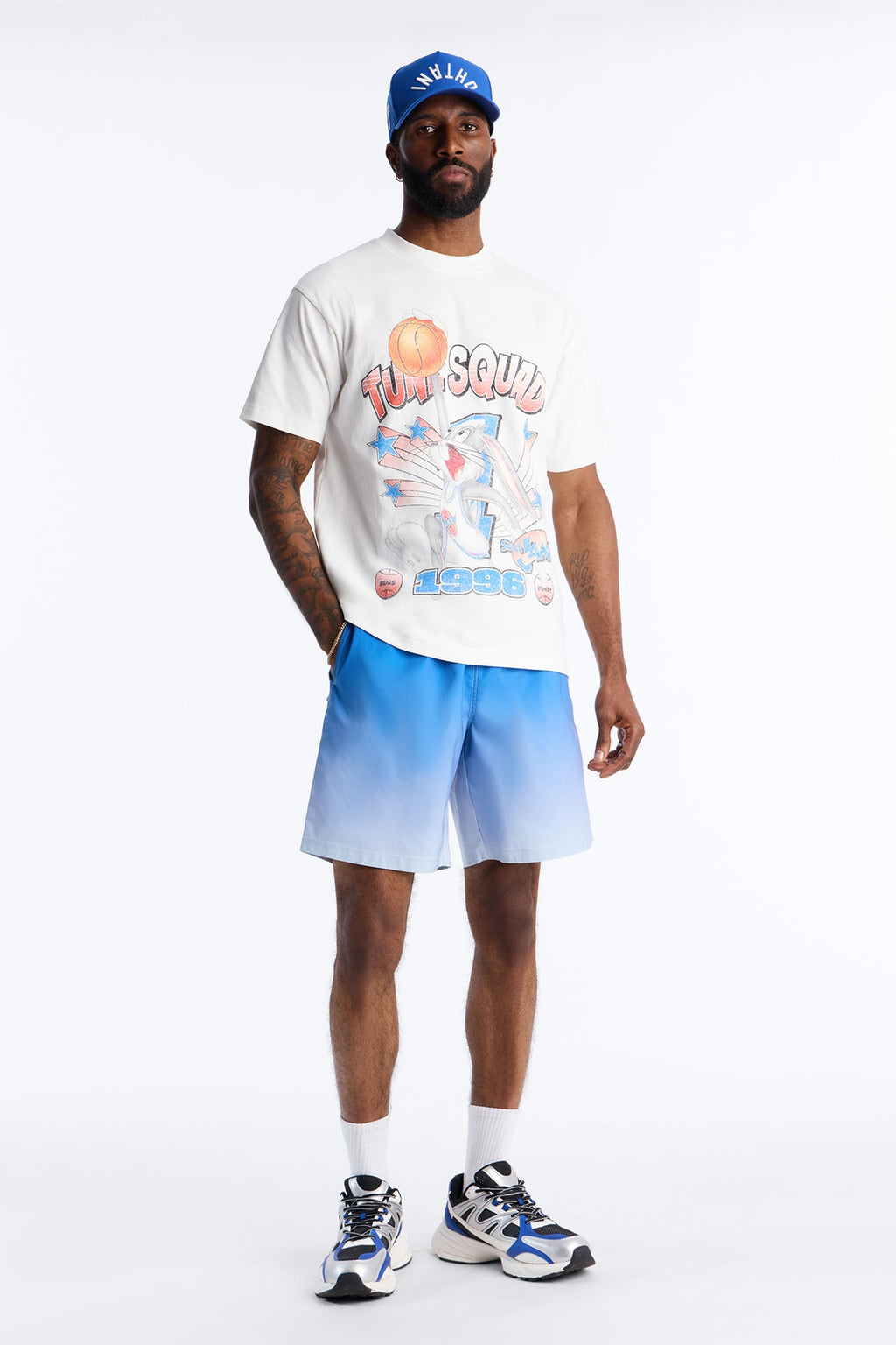 Space Jam Tune Squad 1996 Premium Short Sleeve Shirt - White - image 2