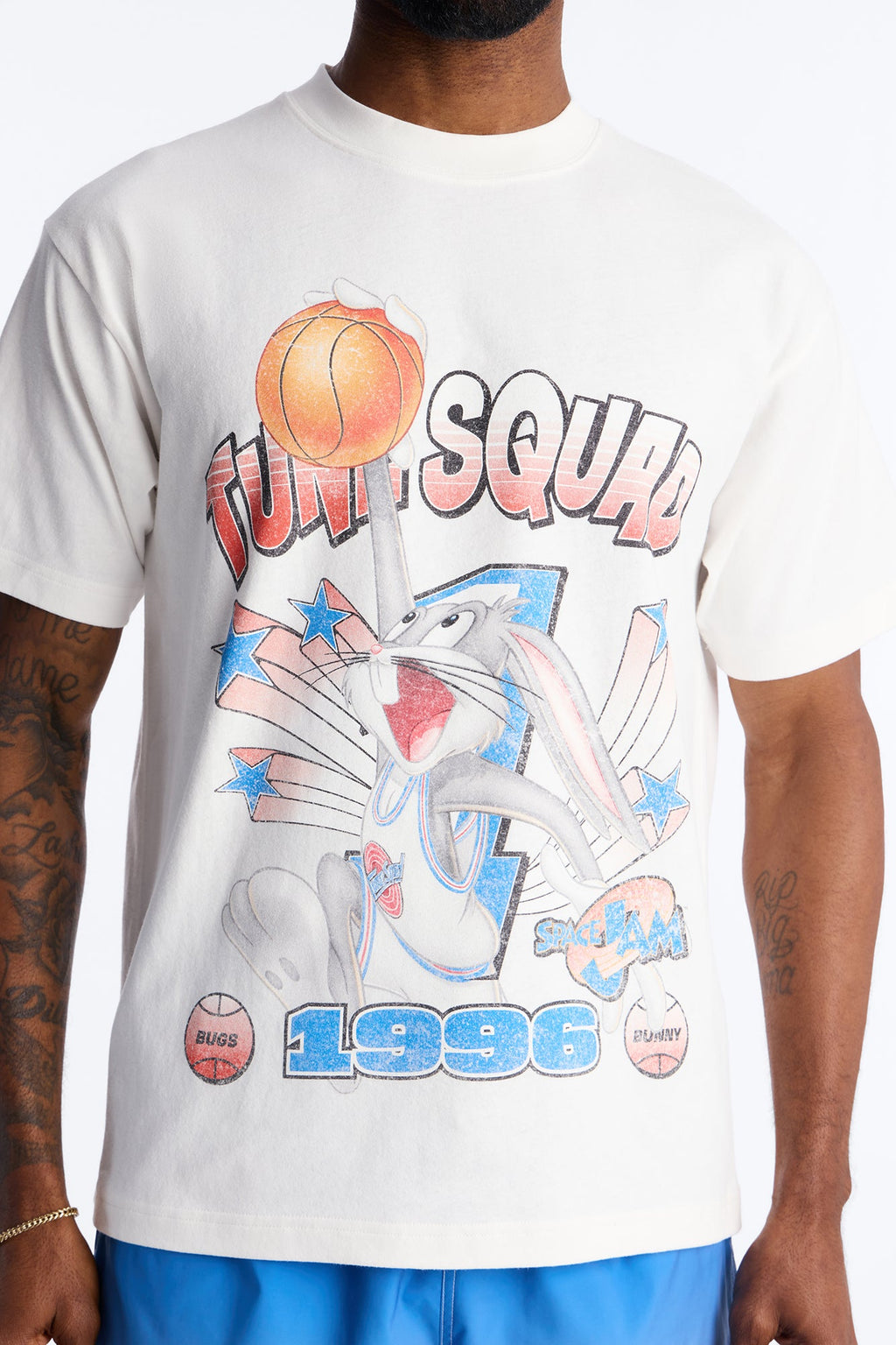 Space Jam Tune Squad 1996 Premium Short Sleeve Shirt - White - image 3