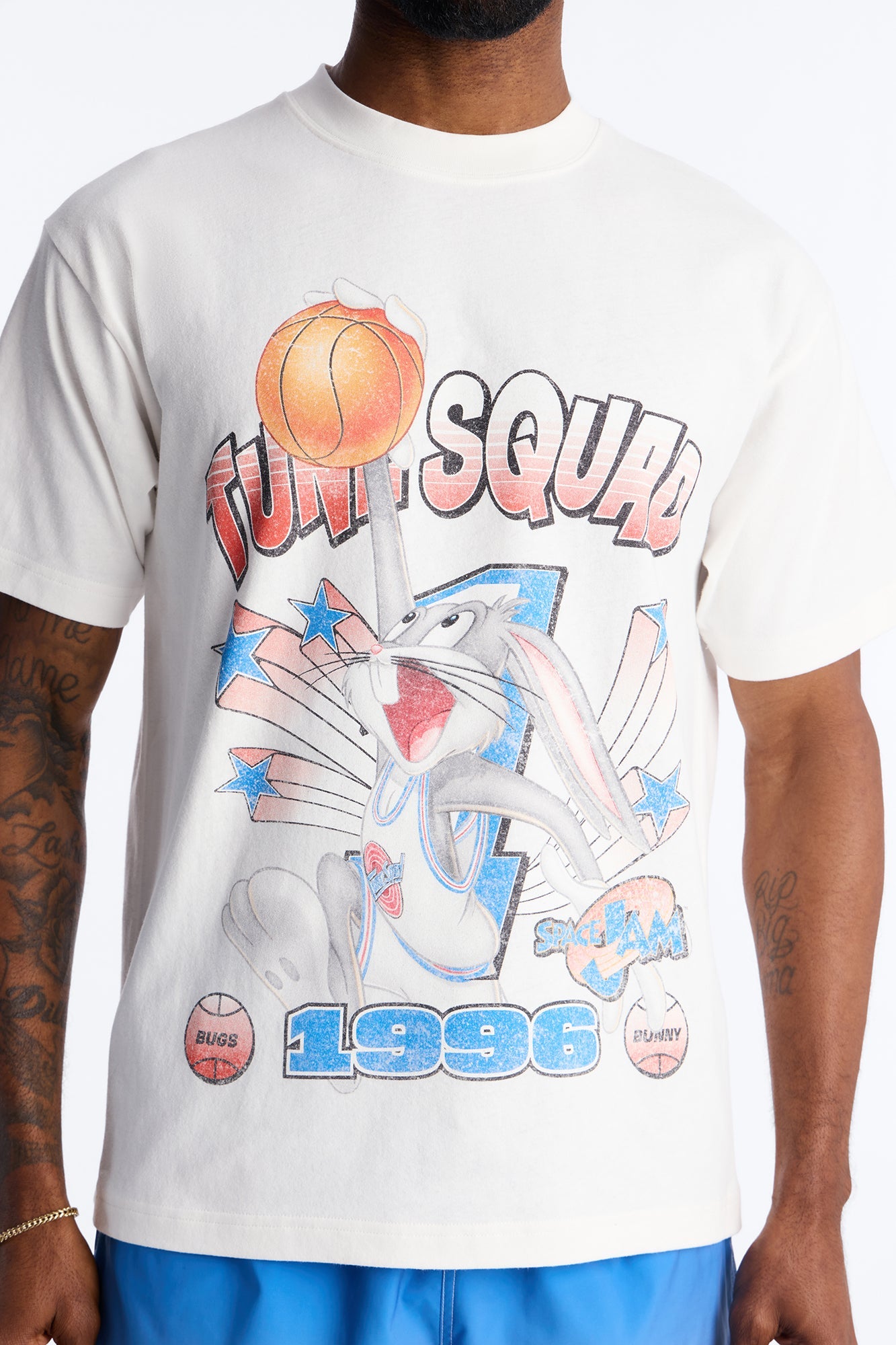 Space Jam Tune Squad 1996 Premium Short Sleeve Shirt - White - image 3
