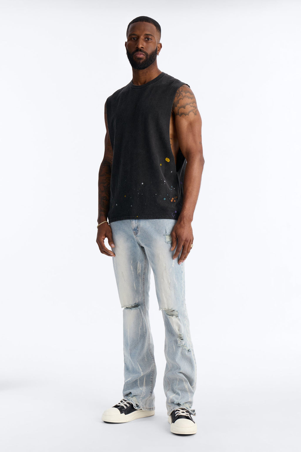 Everyday Street Stacked Skinny Flare Jean - Light Wash - image 2