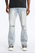 Everyday Street Stacked Skinny Flare Jean - Light Wash - image 1