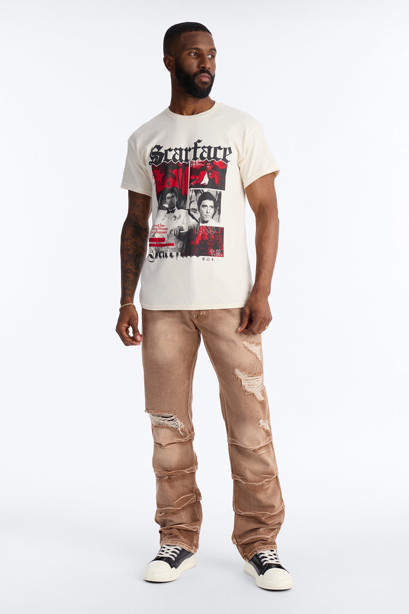Straight Down The Street Ripped Jeans - Dark Brown - image 2