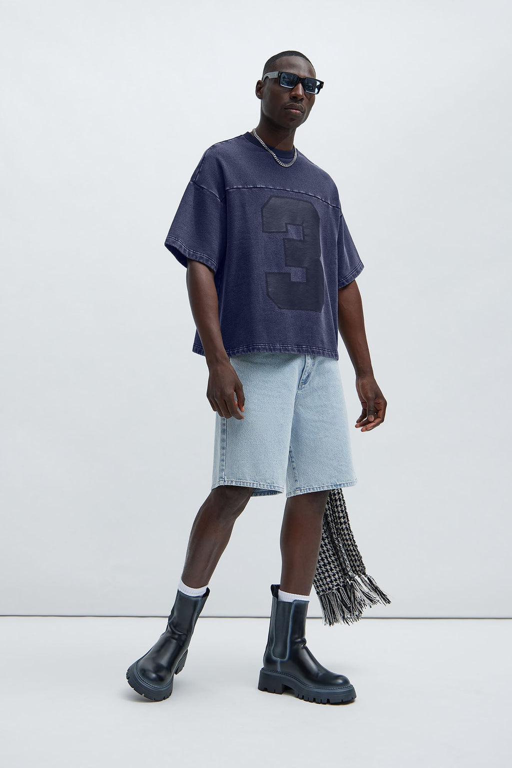 Kyle Oversized Tee - Navy - image 2