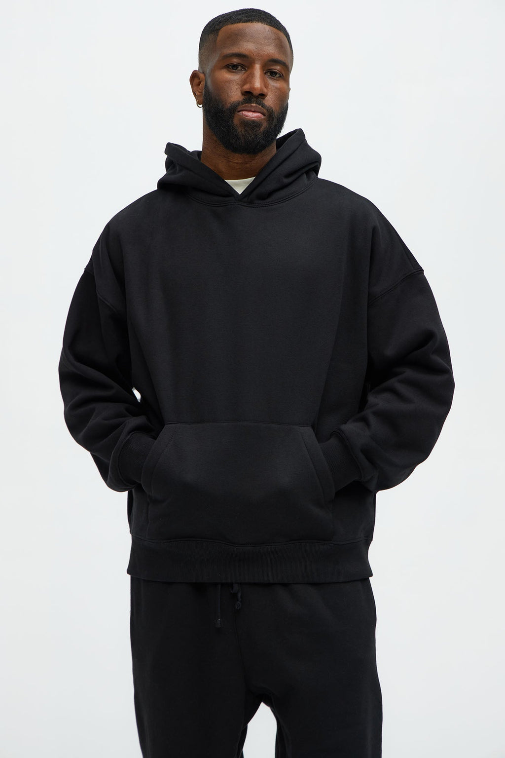 Tyson Oversized Heavyweight Hoodie - Black - image 1