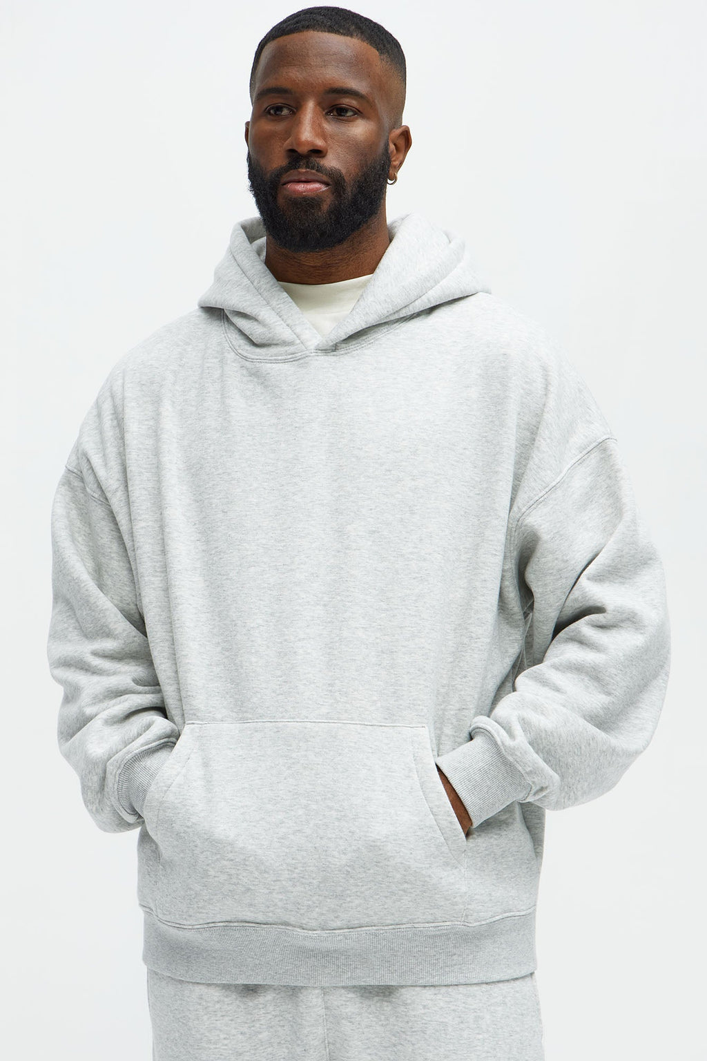 Tyson Oversized Heavyweight Hoodie - Heather Grey - image 1