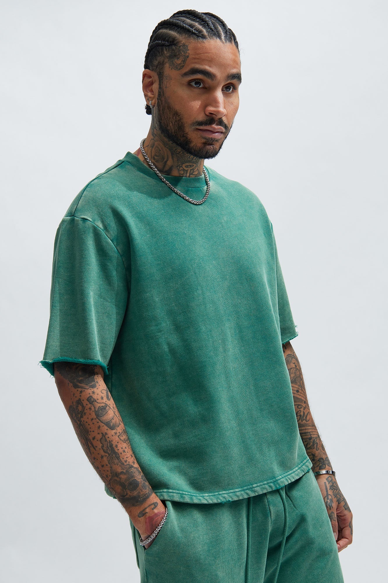 Tyson Heavy Wash Tee - Green - image 1