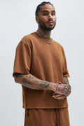 Tyson Heavy Wash Tee - Dark Brown - image 1