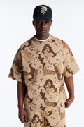 Oversized Time Warp Camo Short Sleeve Fleece Tee - Camouflage - image 1