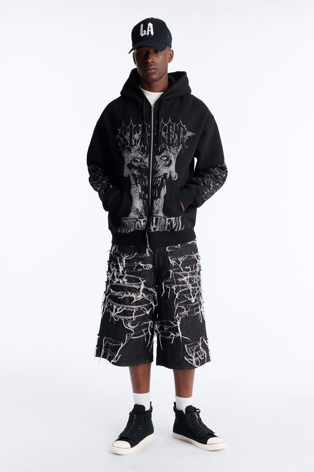 Slayer Tour 1988 Vintage Zip Hoodie - Black Wash - image 2