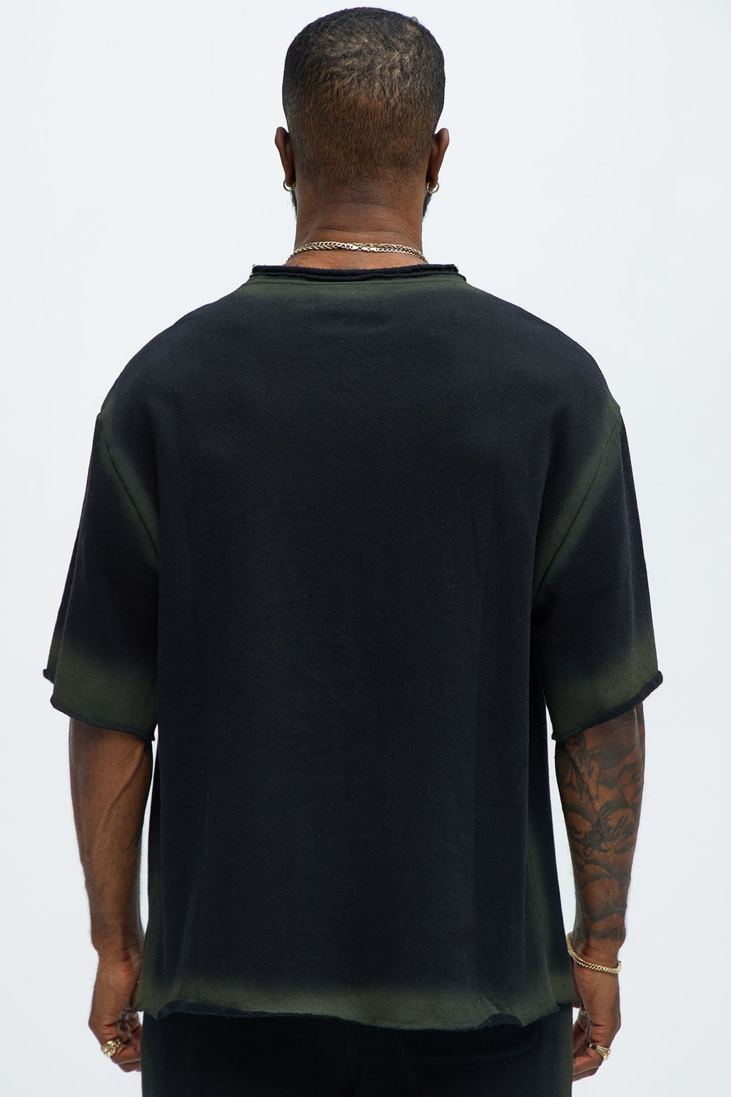 Tyson Blurred Lines Relaxed Fleece Tee - Black - image 4
