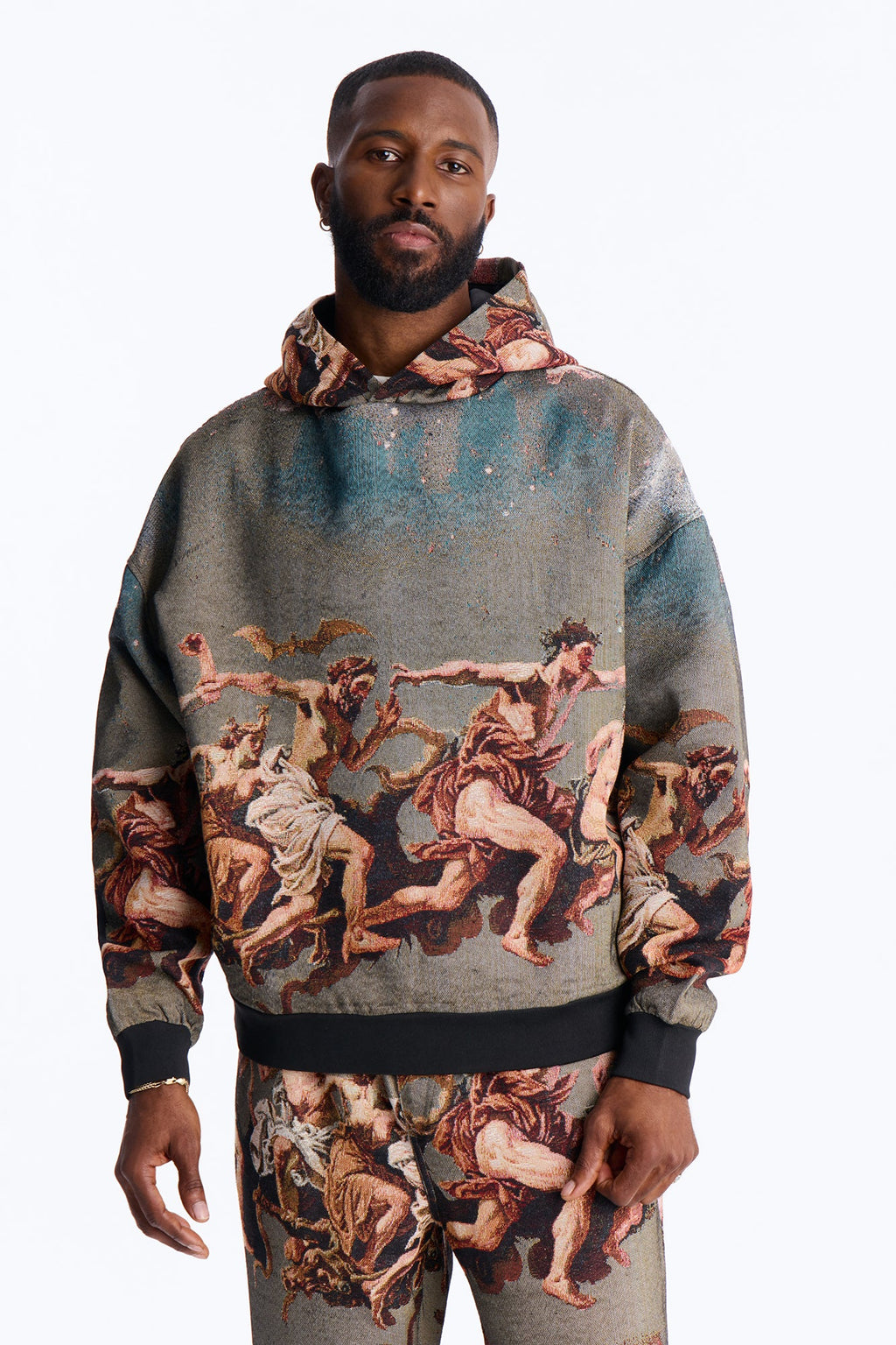 Snakes On The Plains Tapestry Oversized Hoodie - Multi Color - image 1
