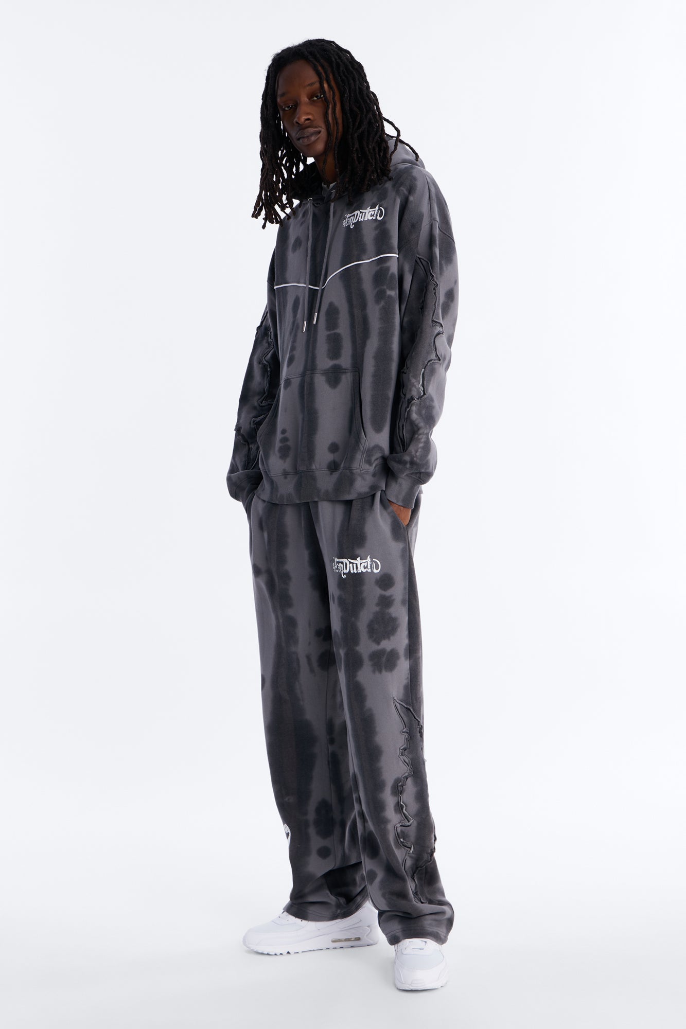 Von Dutch Outlaw Raw Edge Hoodie - Charcoal - image 2