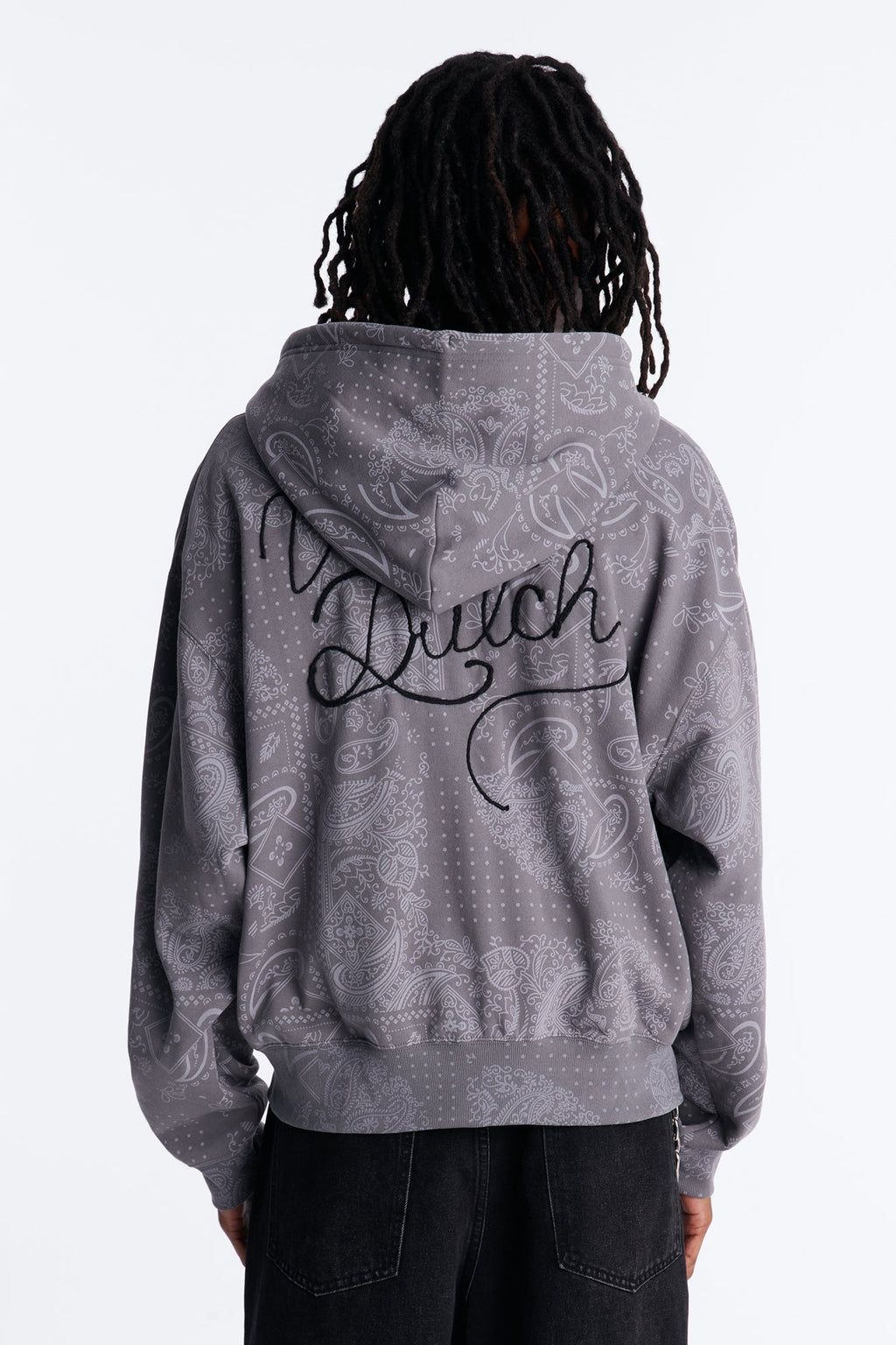 Von Dutch Chain Stitched Zip Up Hoodie - Charcoal - image 4