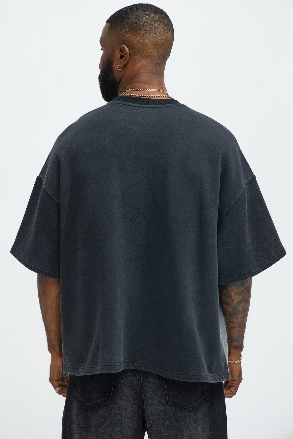 Kyle Color Block Oversized Tee - Black/combo - image 4