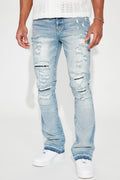 Undercover Slim Stacked Flare Jeans - Medium Blue Wash - image 1