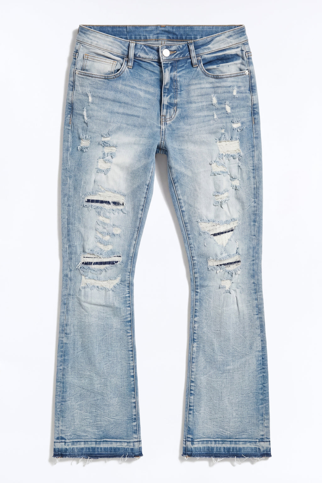 Undercover Slim Stacked Flare Jeans - Medium Blue Wash - image 2