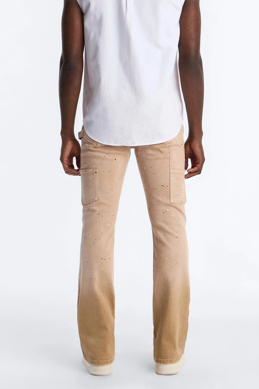 Stacked Skinny Flare Old Painters Carpenter Jean - Khaki - image 4