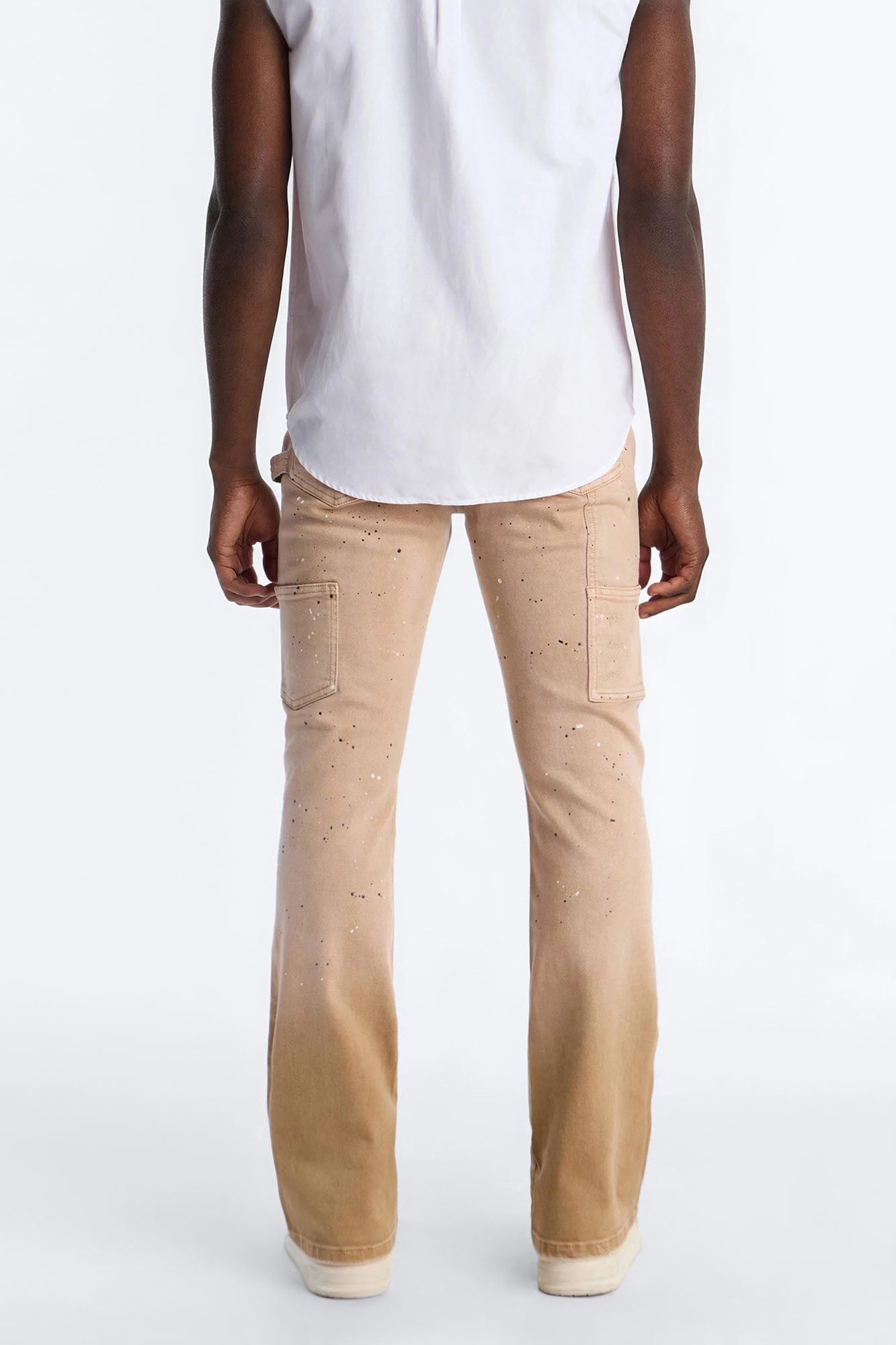 Stacked Skinny Flare Old Painters Carpenter Jean - Khaki - image 4