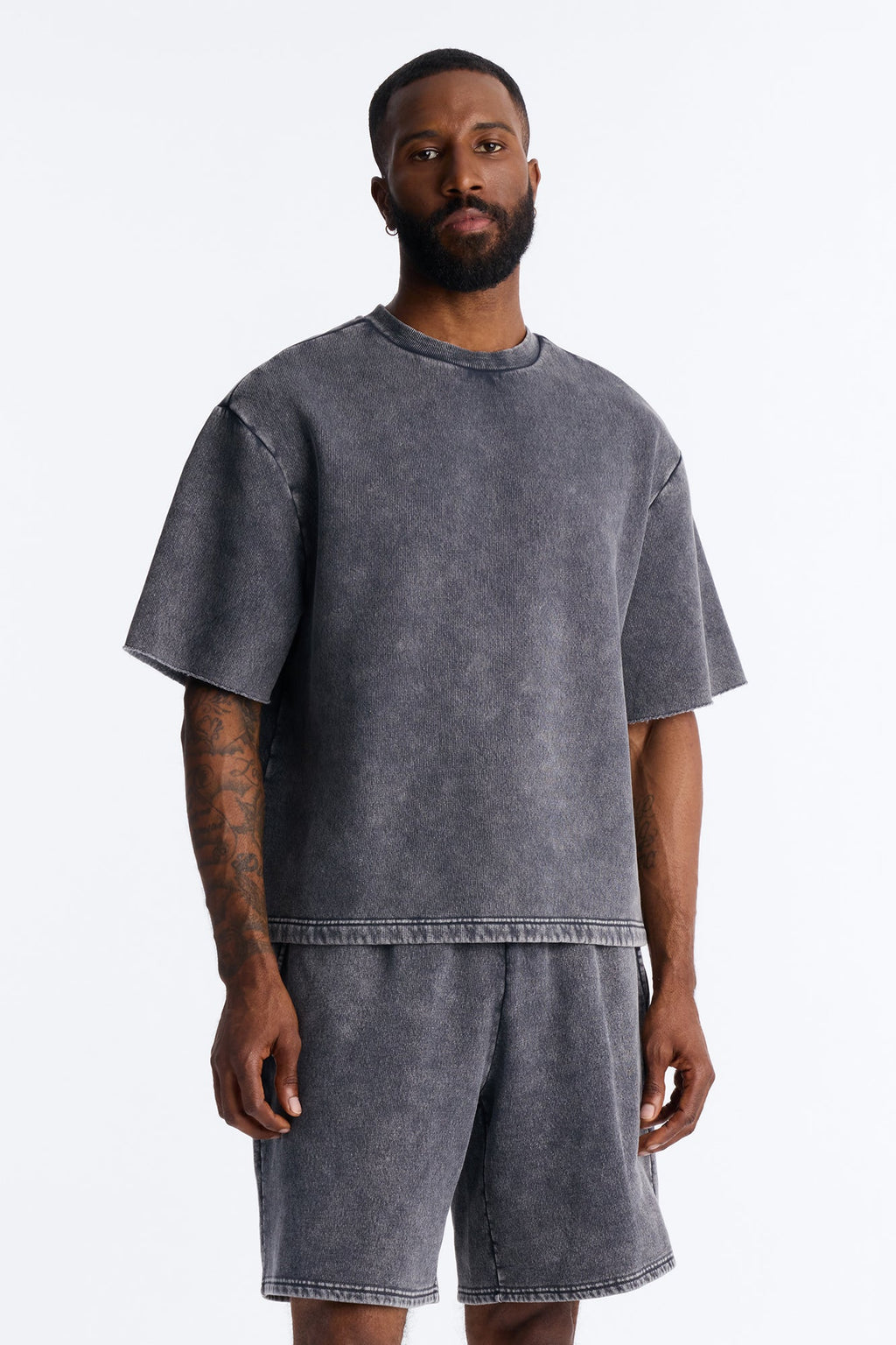 On The Go Washed Tee - Charcoal - image 1