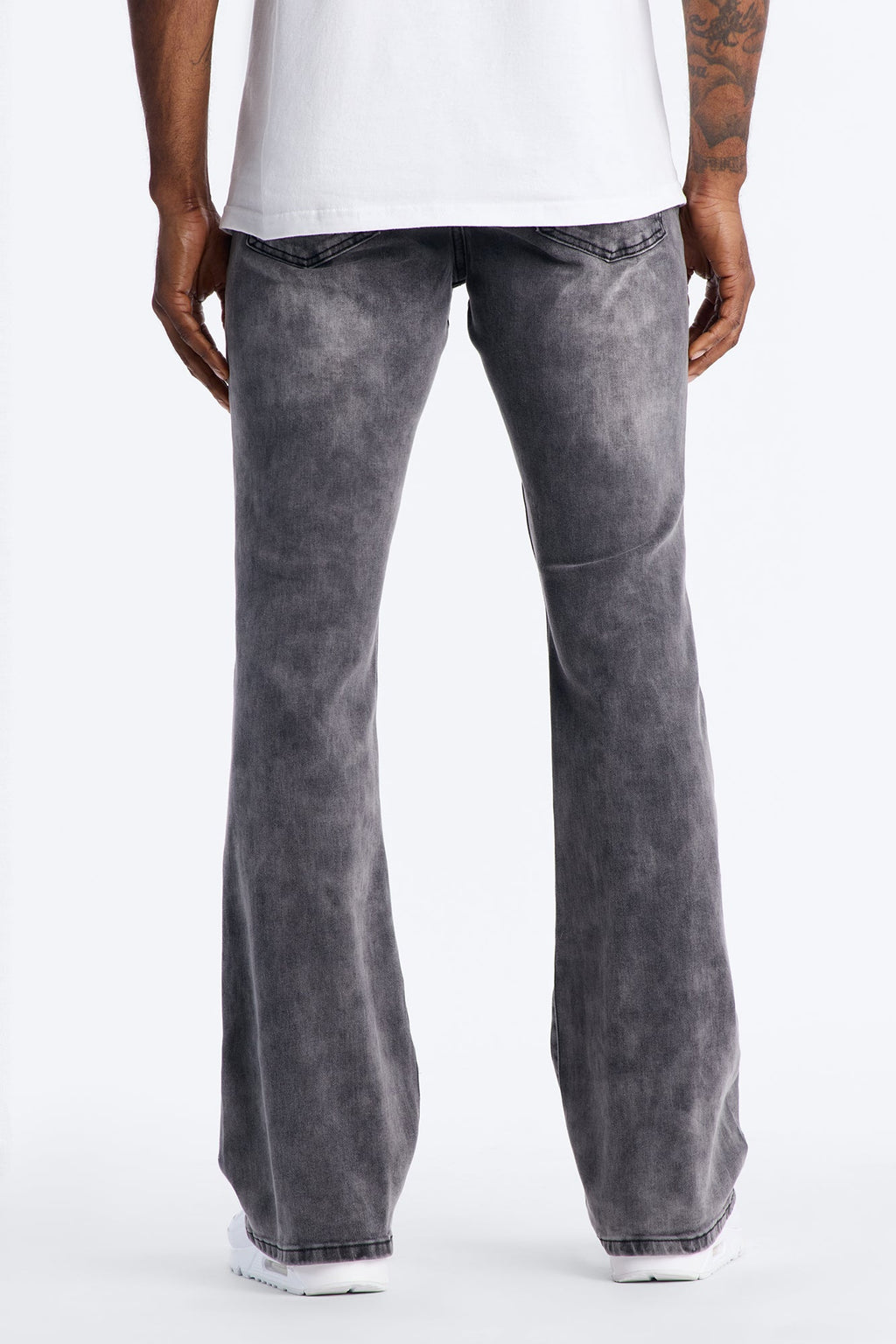 Stacked Skinny Flare Cosmo Jean - Black Wash - image 4