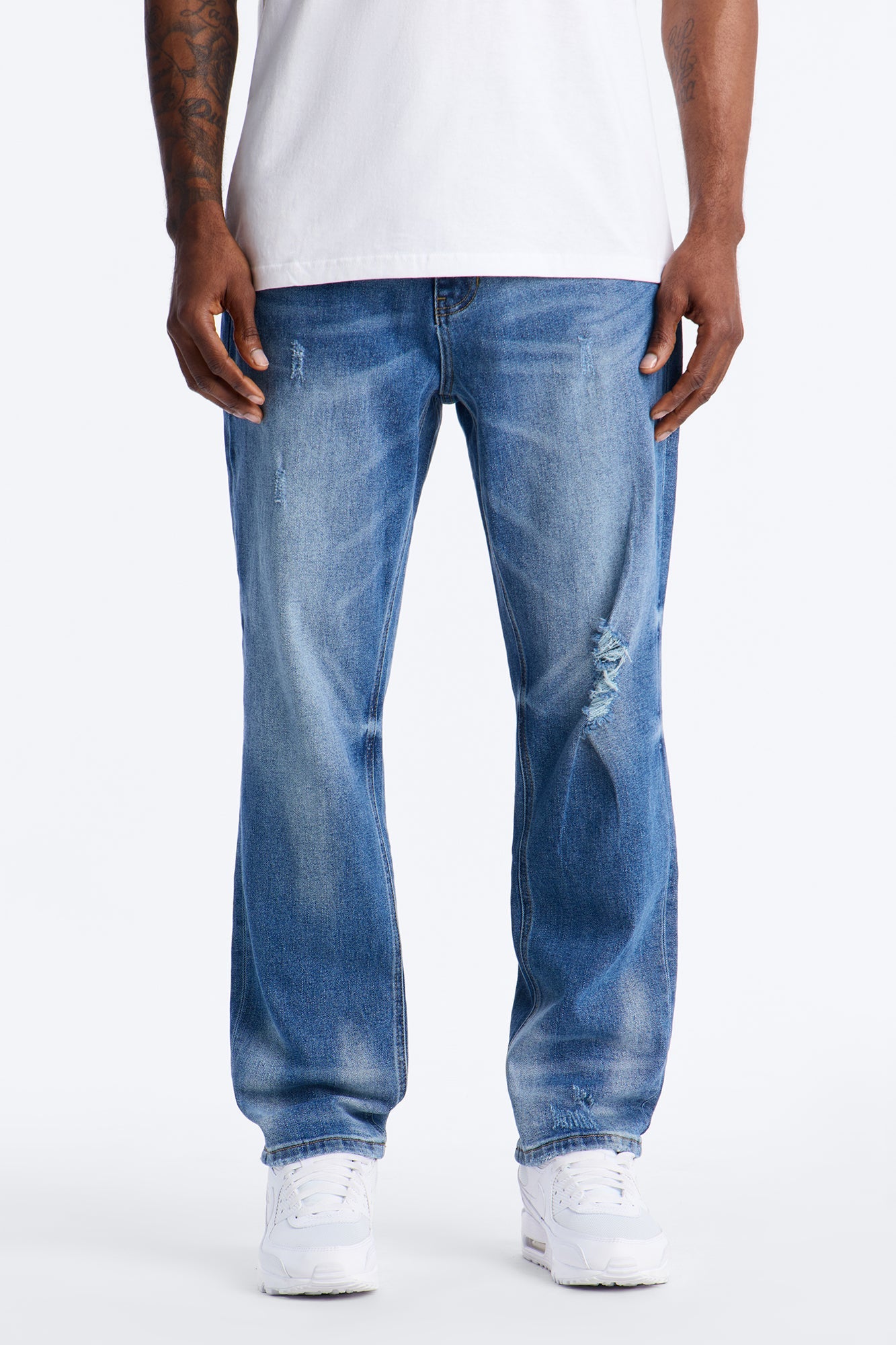 Got You Distressed Slim Jeans - Dark Wash - image 1