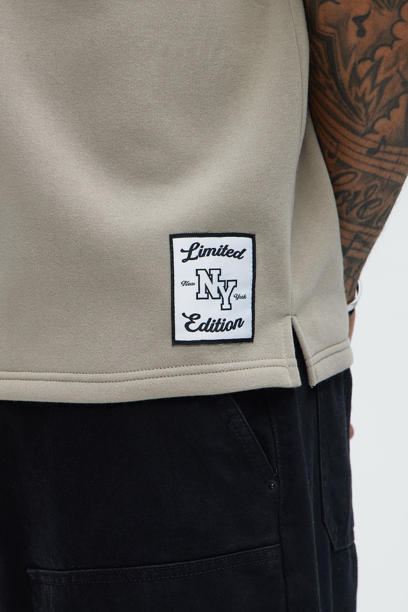 Classic New York Short Sleeve Henley - Stone - image 4