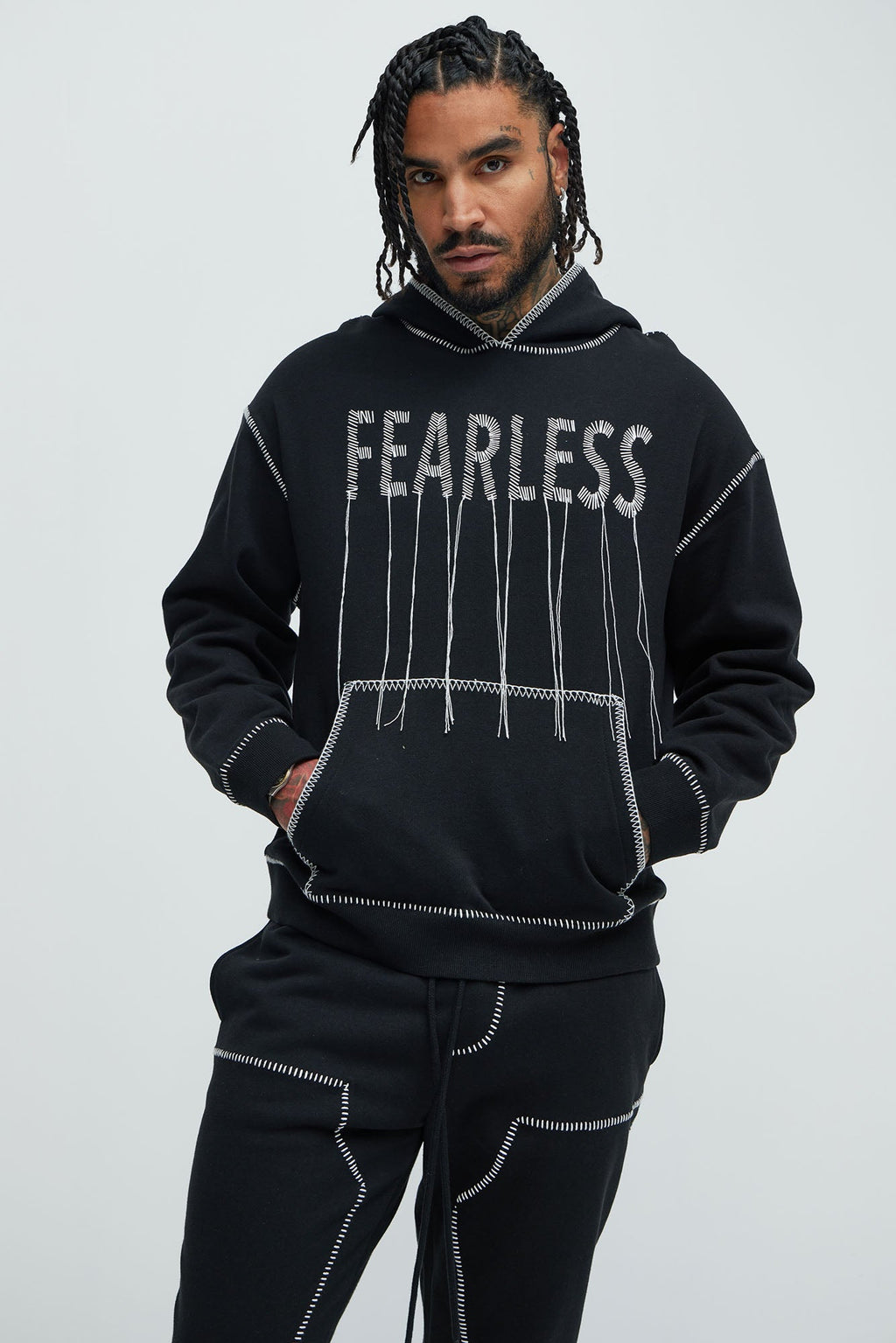 Tyson Stitch Hoodie - Black - image 1