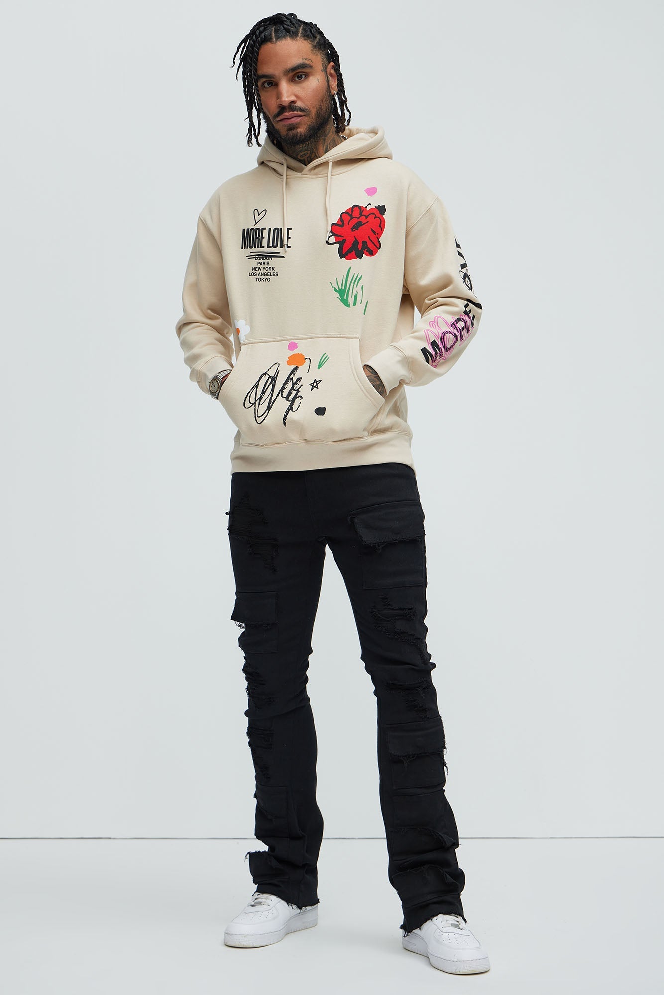 More Love Worldwide Hoodie - Sand - image 2