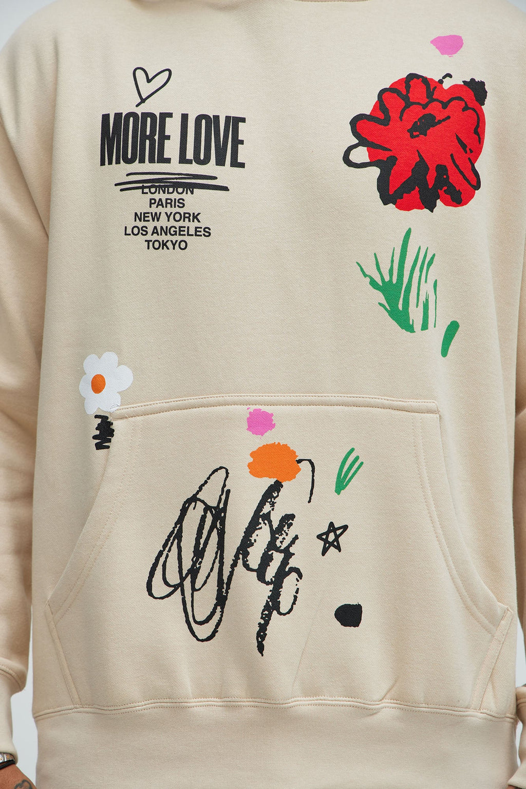 More Love Worldwide Hoodie - Sand - image 3
