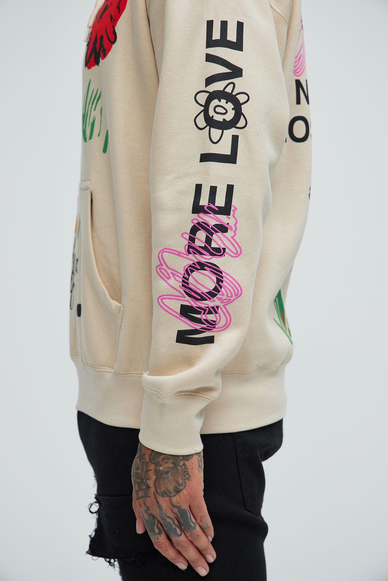 More Love Worldwide Hoodie - Sand - image 4