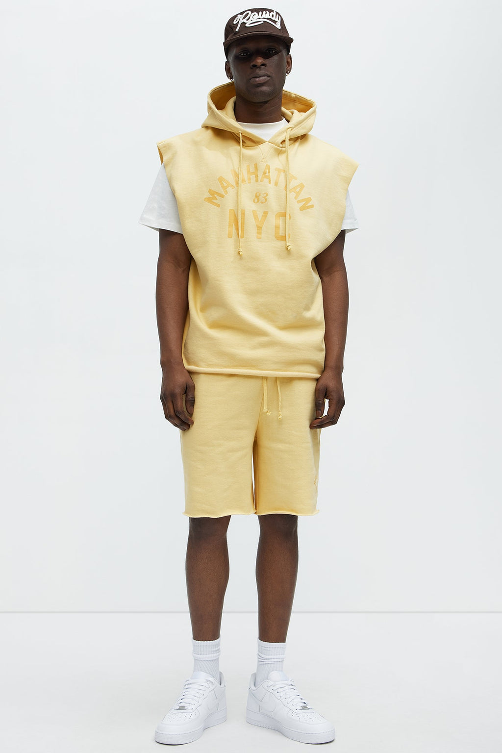 Manhattan Sleeveless Hoodie - Yellow - image 2