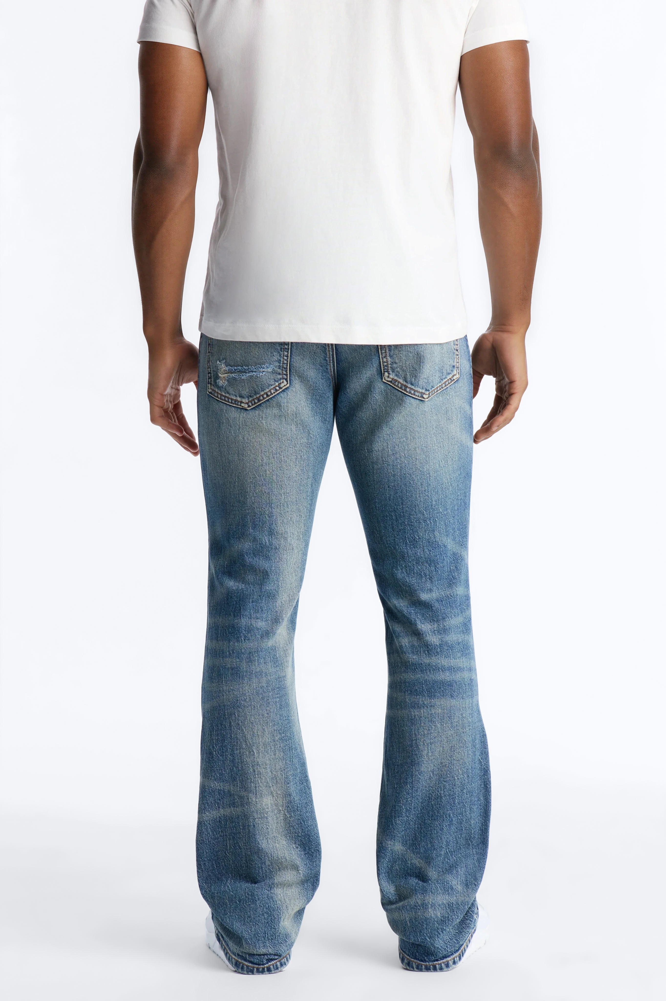 Stacked Skinny Flare Les Amandiers Jean - Vintage Blue Wash - image 3