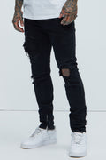 Point Of View Skinny Jeans - Black - image 1