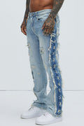 Track Stacked Skinny Flare Jeans - Medium Blue Wash - image 1