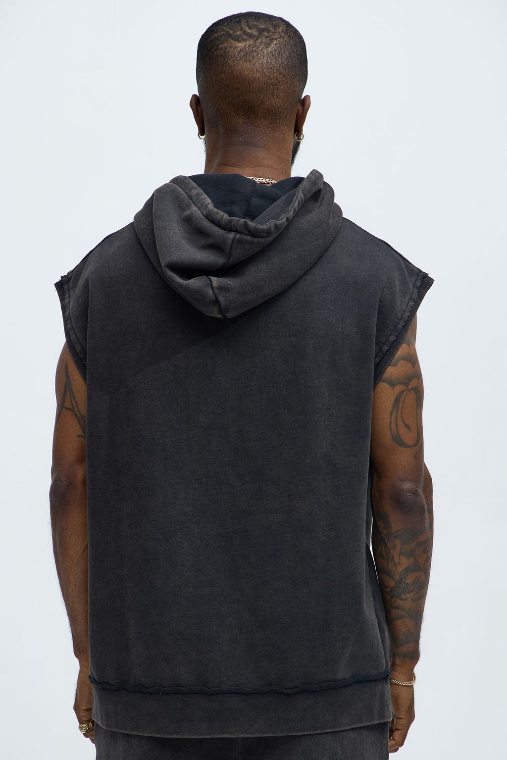 Utah Sleeveless Hoodie - Black - image 4