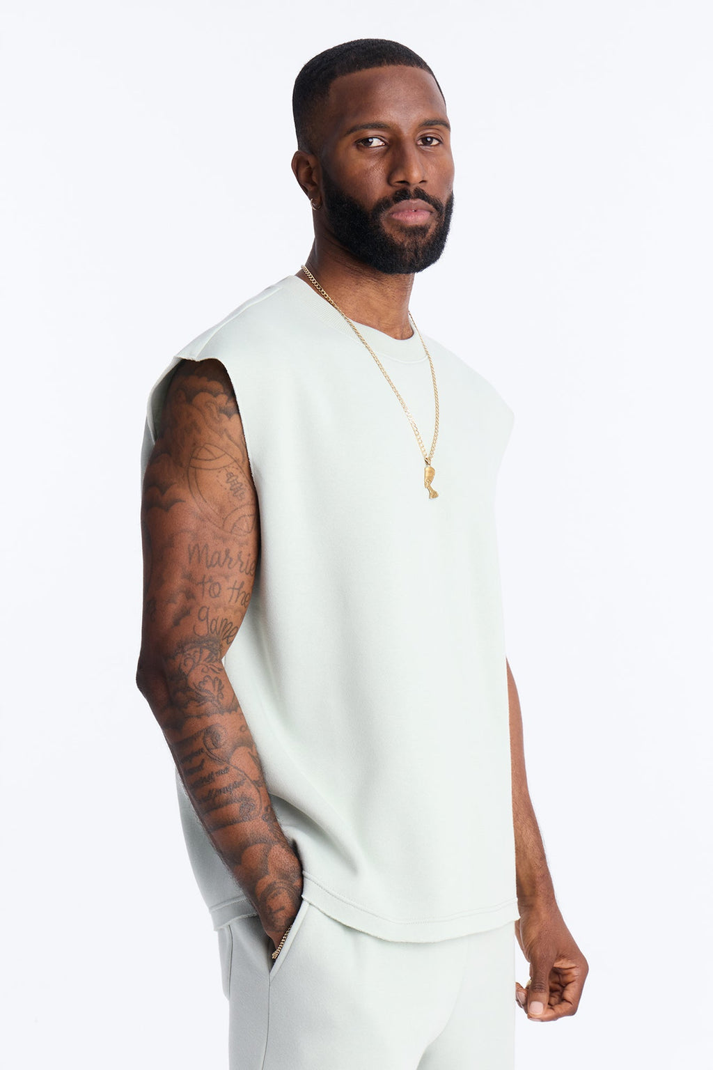 Tyson Relaxed Muscle Tee - Sage - image 1