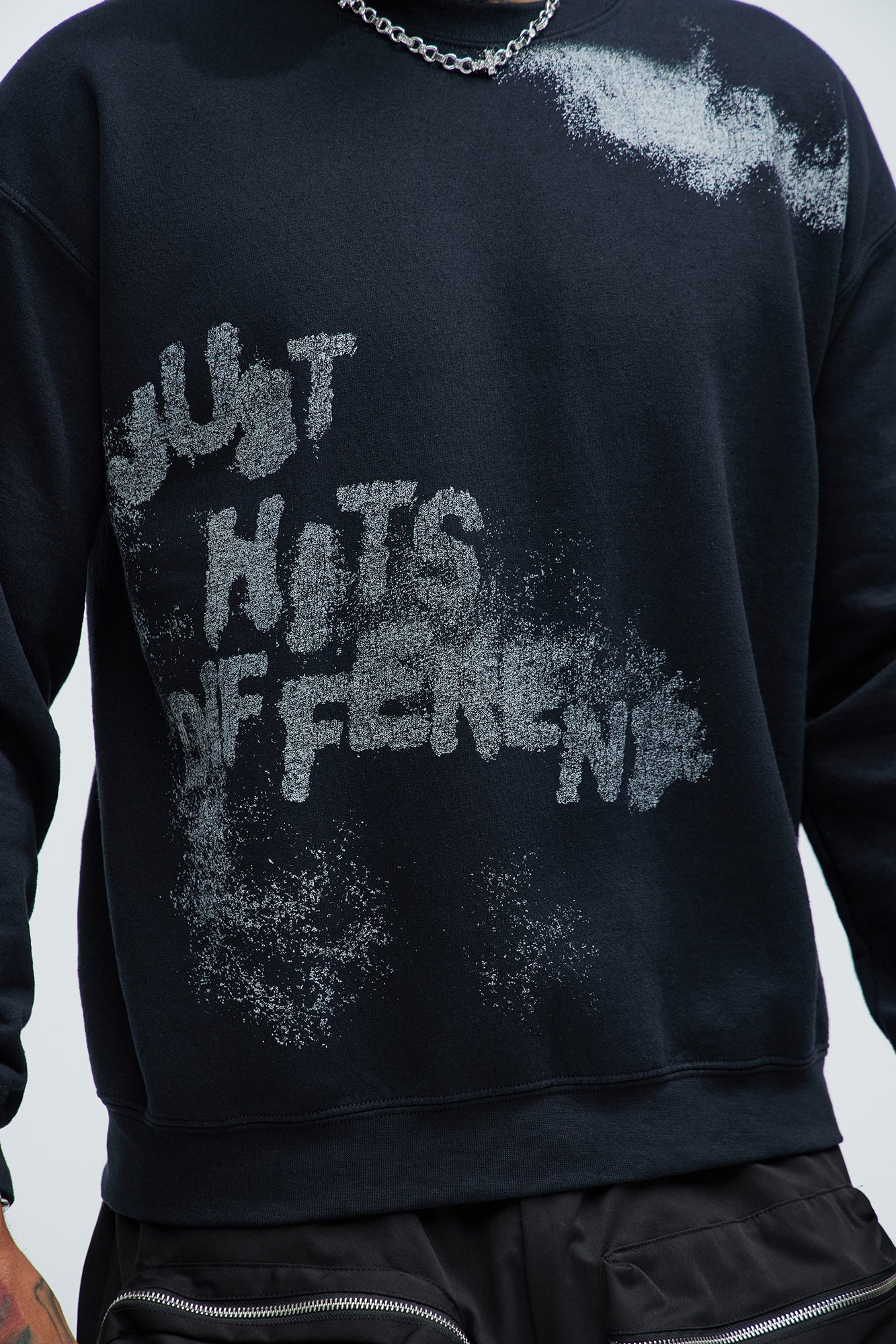 Just Hits Different Sweatshirt - Black - image 3