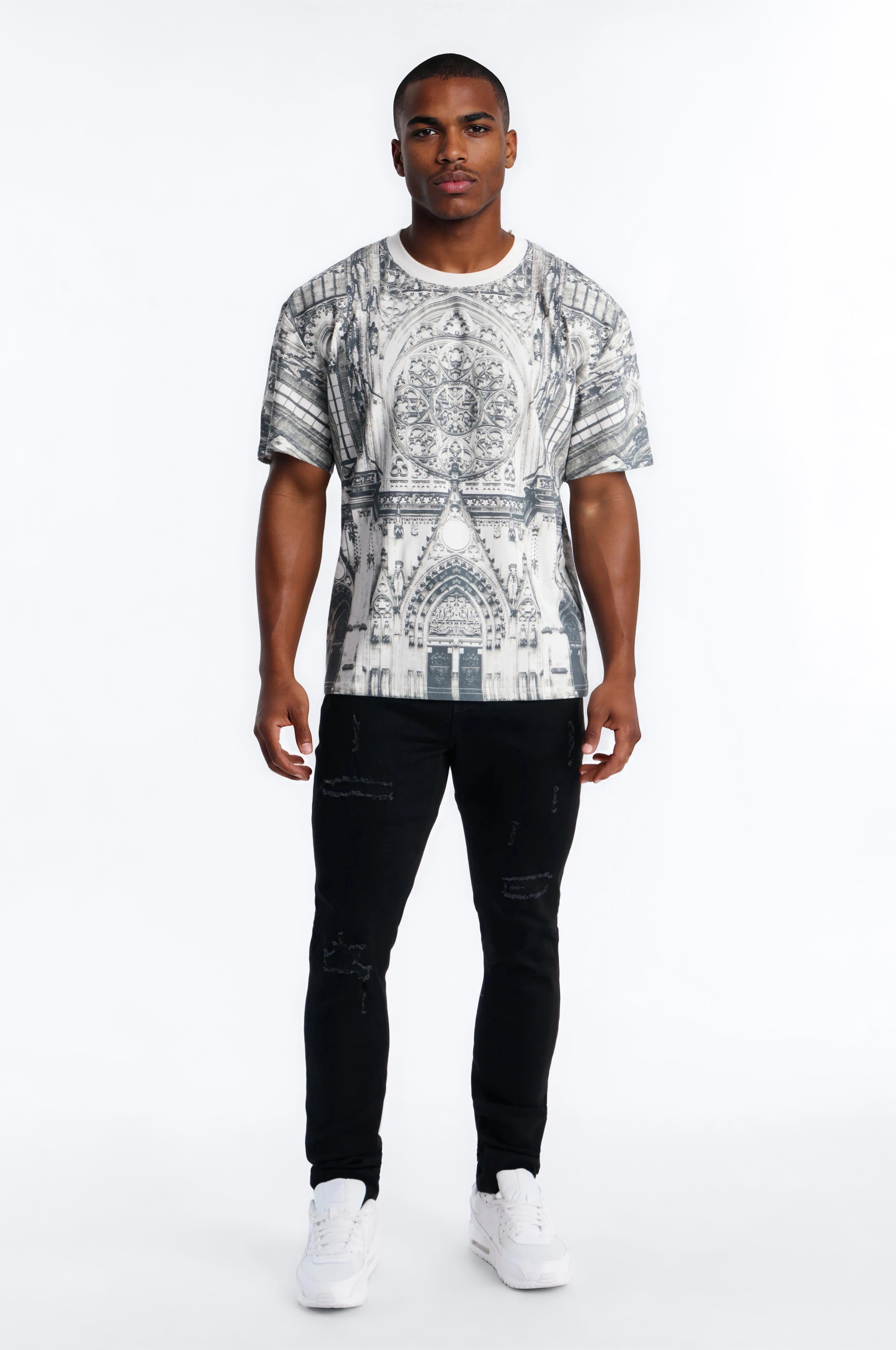Stacked Skinny Flare Shadow Stacks Jeans - Black Wash - image 2