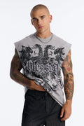 Blessed Redemption Patch French Terry Muscle Tee - Grey - image 1
