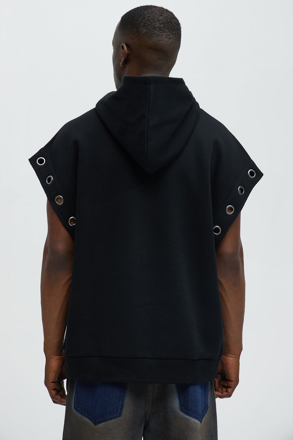 Tyson Ring Sleeveless Hoodie - Black - image 4