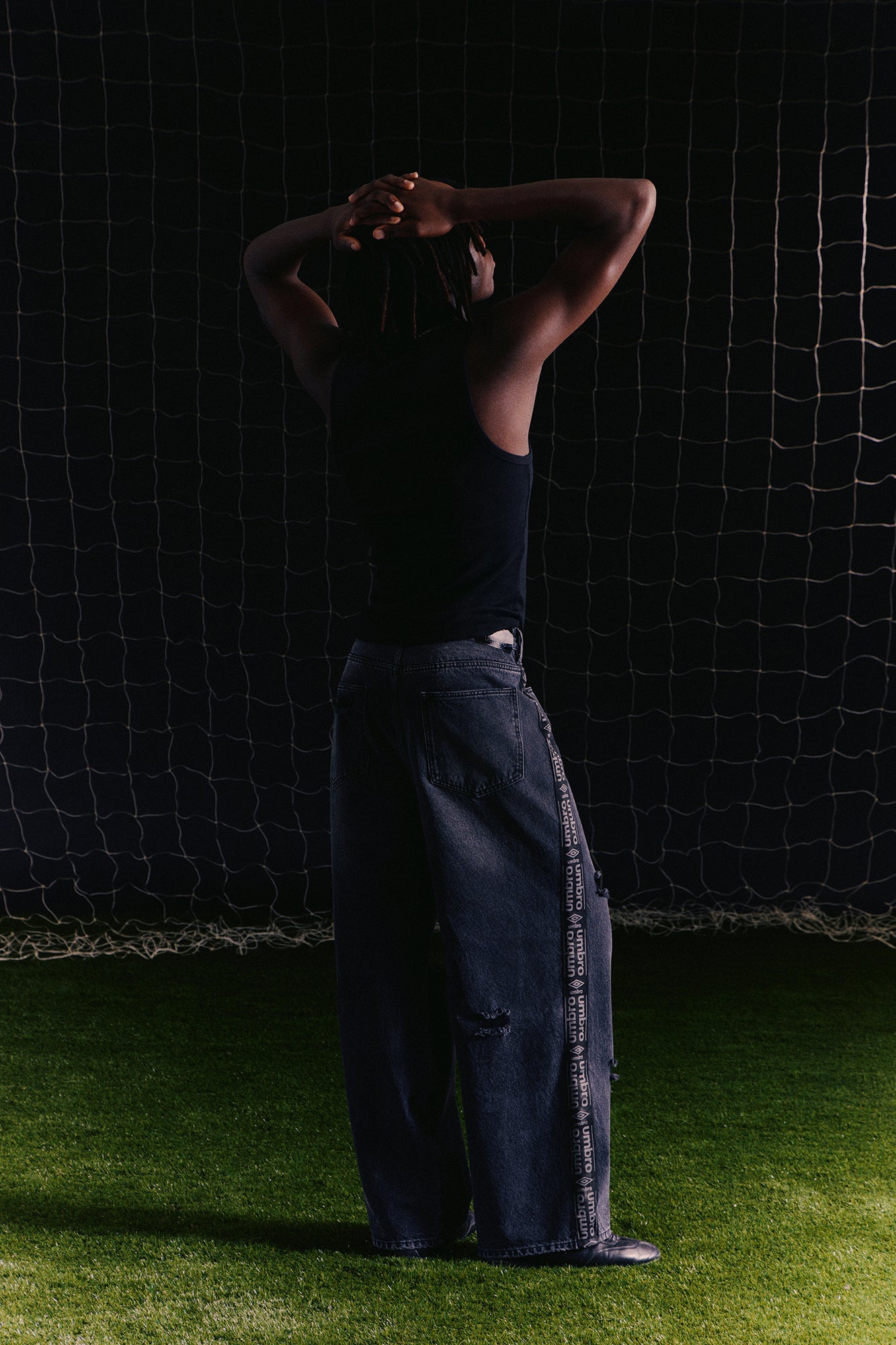 Umbro Distressed Baggy Jean - Black Wash - image 3