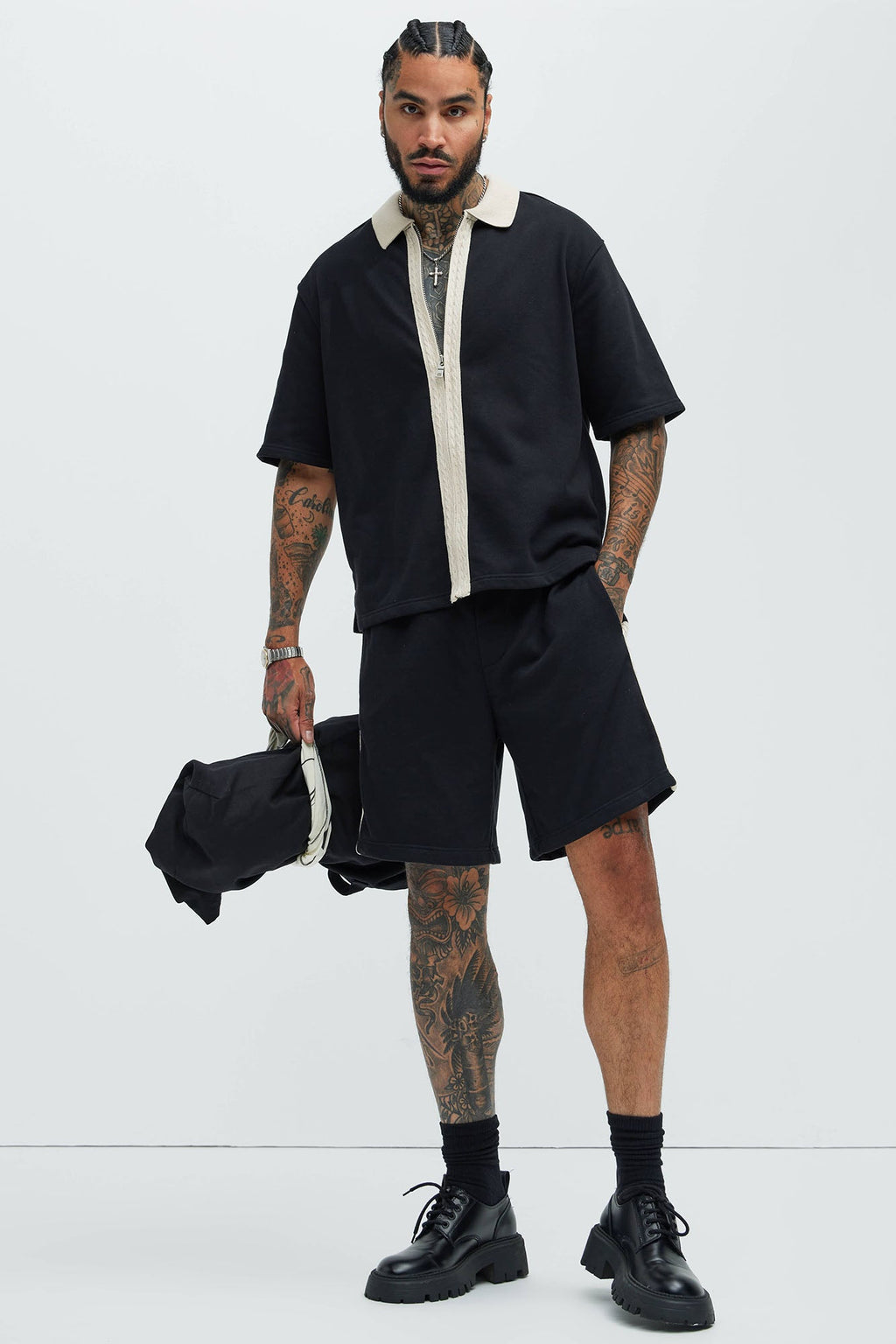Luka Zipper Shirt - Black/combo - image 2