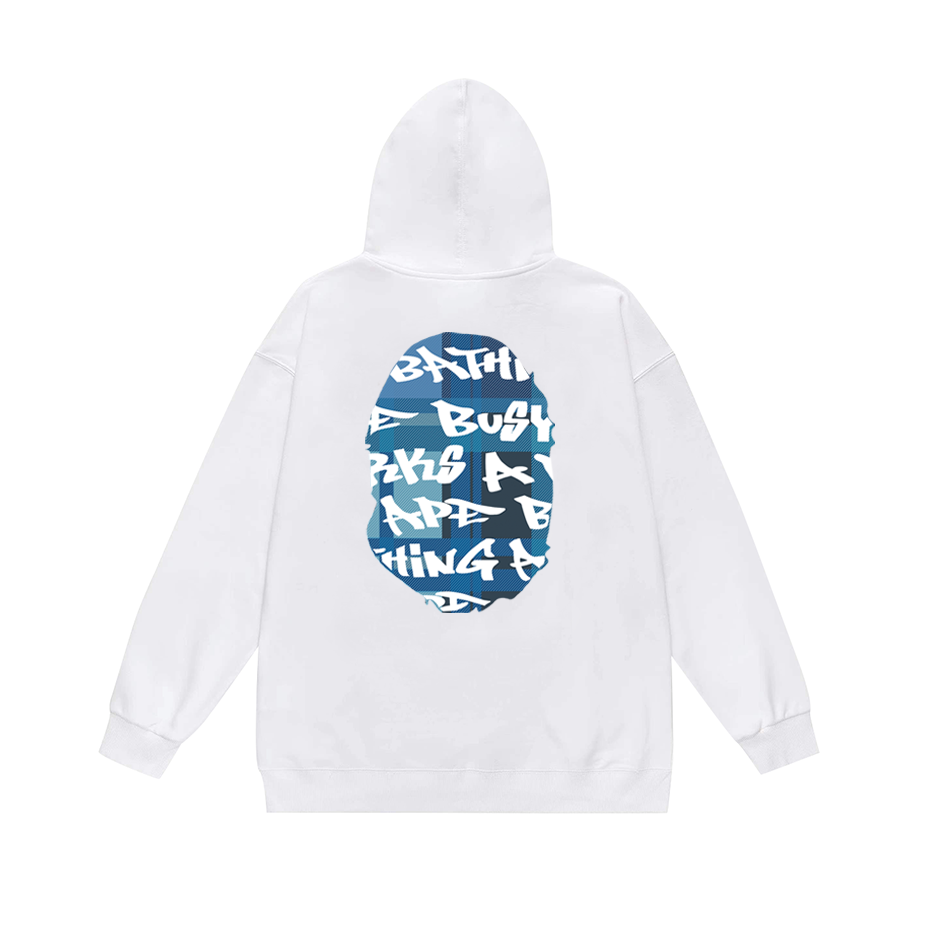 BAPE Shark Full-Zip Hoodie — Black / White / Grey