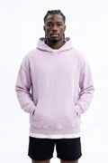 Soft Touch Washed Interlock Oversized Hoodie - Purple - image 1