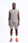 Soft Touch Washed Interlock Oversized Muscle Tee - Grey - image 1