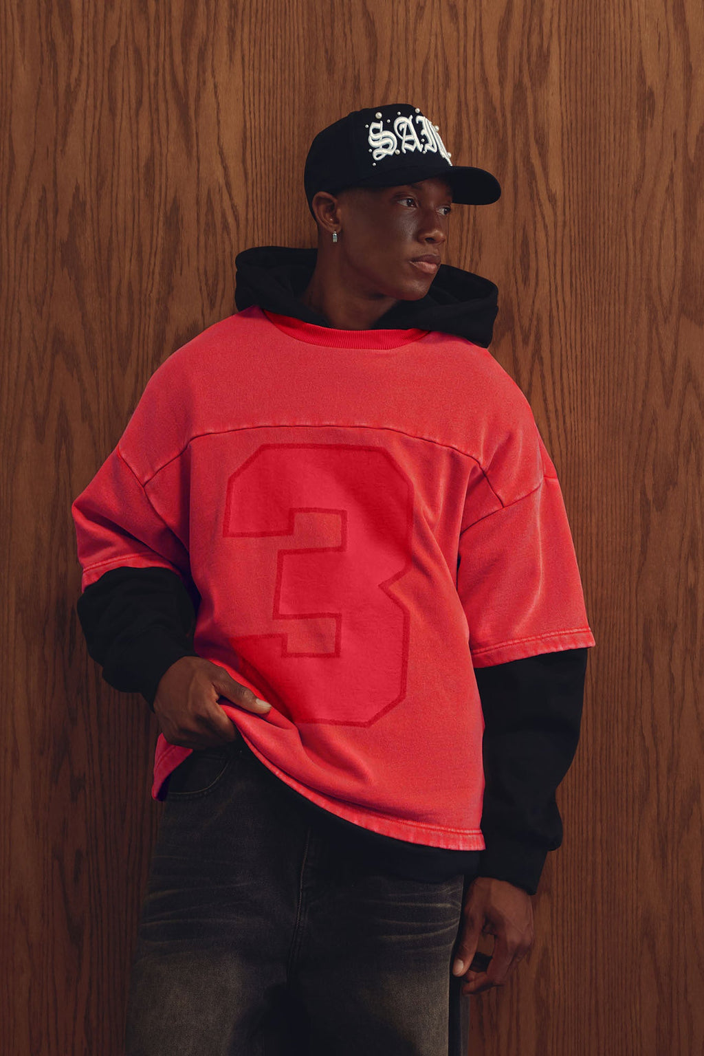 Kyle Oversized Tee - Red - image 4